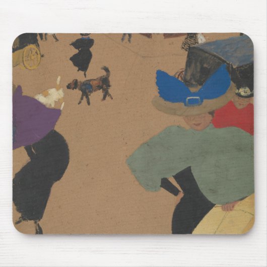 Tapis De Souris Scène de rue à Paris (Devant)