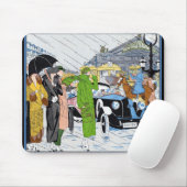 Tapis De Souris Scène de rue Art Déco (Avec souris)