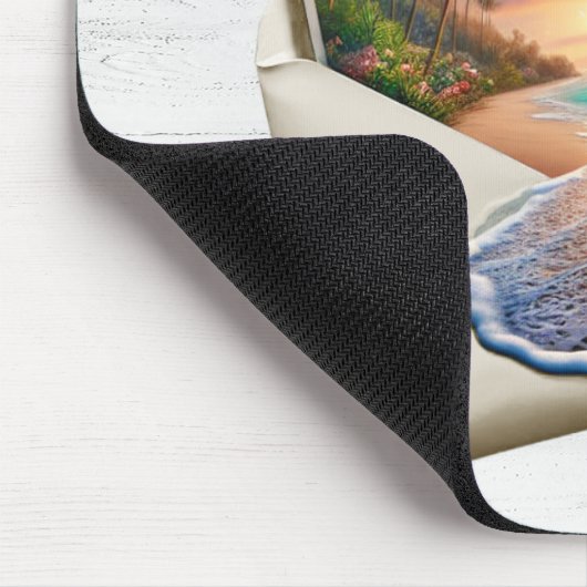 Tapis De Souris Scène Des Îles Tropicales En Enveloppe (Coin)