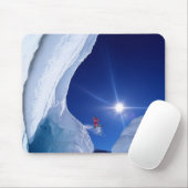 Tapis De Souris Scène d'hiver Snowboardeur Souris Pad (Avec souris)