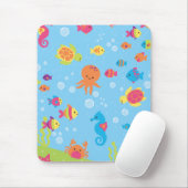 Tapis De Souris Scène sous-marine mignonne (Avec souris)