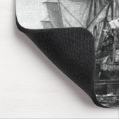 Tapis De Souris Scène vintage de fleur printanière (Coin)