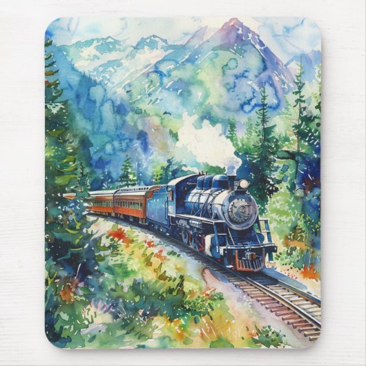 Tapis De Souris Scenic Landscape with Train (Devant)