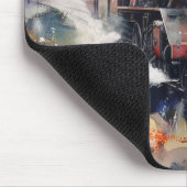 Tapis De Souris Scenic Landscape with Train (Coin)