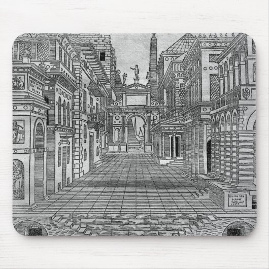 Tapis De Souris Scénographie pour une scène tragique (Devant)