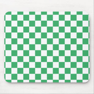 Tapis De Souris Schachbrettmuster Weiss Grün