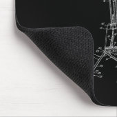 Tapis De Souris Schéma De Chaise De Remontée De Ski (Coin)