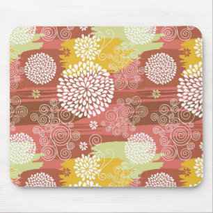 Tapis De Souris Schéma floral 2