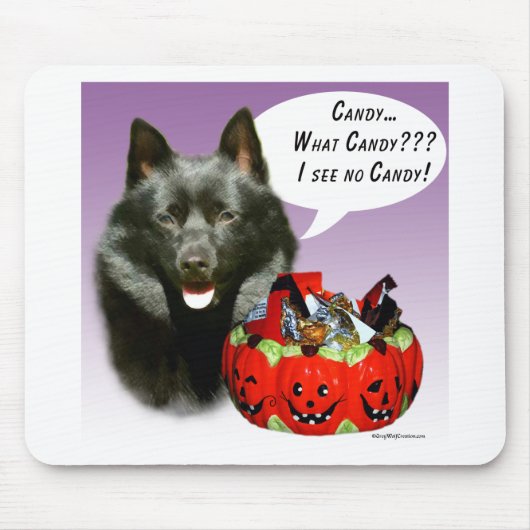 Tapis De Souris Schipperke Halloween Candy (Devant)