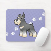 Tapis De Souris Schnauzer de bande dessinée (Avec souris)