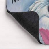 TAPIS DE SOURIS SCHNAUZER DE BONBON À GRIS ARGENTÉ (Coin)