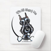 Tapis De Souris Schnauzer de poivre de sel IAAM (Avec souris)