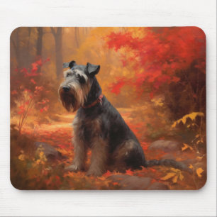 Tapis De Souris Schnauzer en automne Leaves Fall Inspire