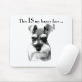 Tapis De Souris Schnauzer Happy Face (Avec souris)