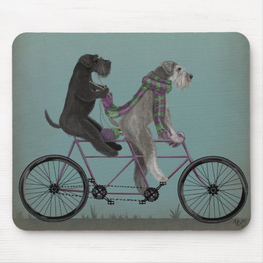 Tapis De Souris Schnauzer Tandem (Devant)