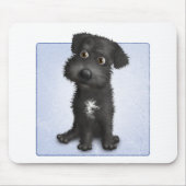 Tapis De Souris Schnoodle (noir) (Devant)