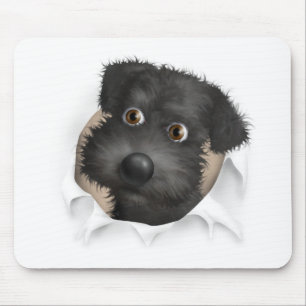 Tapis De Souris Schnoodle (noir) éclatant