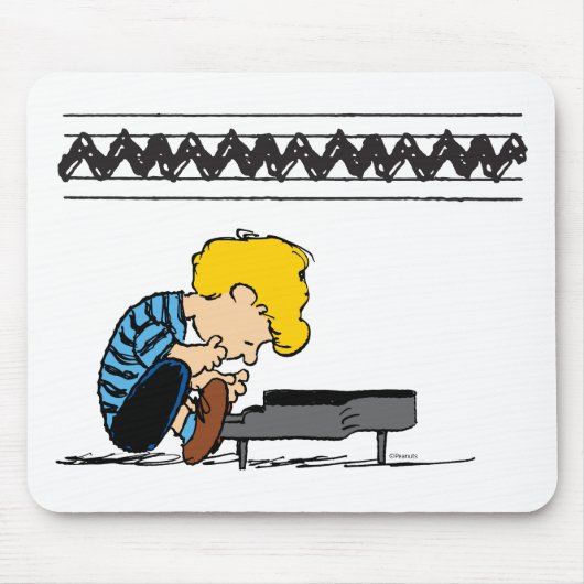 Tapis De Souris Schroeder Charlie Musique Brown (Devant)