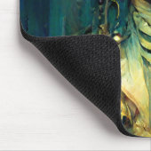 Tapis De Souris Sci-Fi Imaginaire d'oursin arc-en-ciel (Coin)