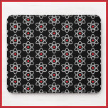 Tapis De Souris Science Lover noir et rouge Atom Mousepad<br><div class="desc">Bousepad noir orné de l'image de l'atome. Un cadeau cool pour l'amoureux de la science dans votre vie!</div>