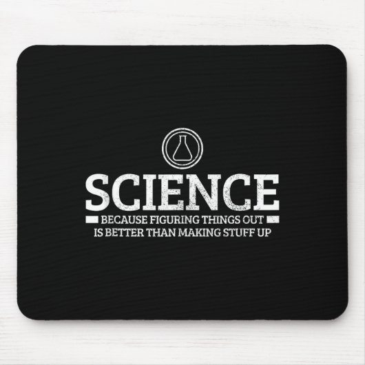 Tapis De Souris Science Physique Chimie Nerd Citation Drôle Scient (Devant)