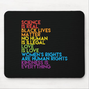 Tapis De Souris Science Vie Noire Réelle Rainbow Lgbt Pride Blm
