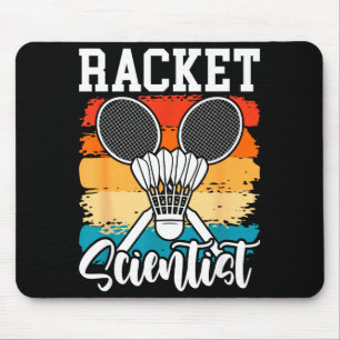 Tapis De Souris Scientifique de raquette - Joueur de badminton Ath