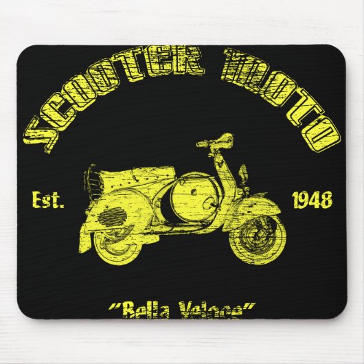 Tapis De Souris Scooter classique Mousepad (Devant)
