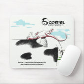 Tapis de souris Scorfel sur vache (Avec souris)