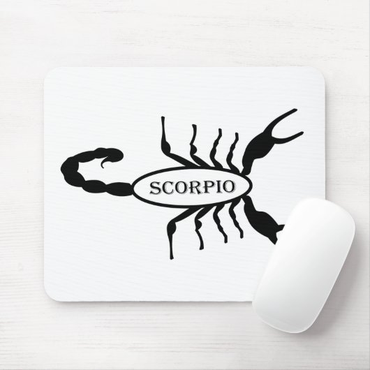 Tapis De Souris Scorpio noir Scorpion étoile (Avec souris)