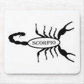 Tapis De Souris Scorpio noir Scorpion étoile (Devant)