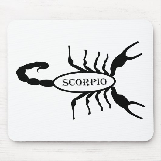 Tapis De Souris Scorpio noir Scorpion étoile (Devant)