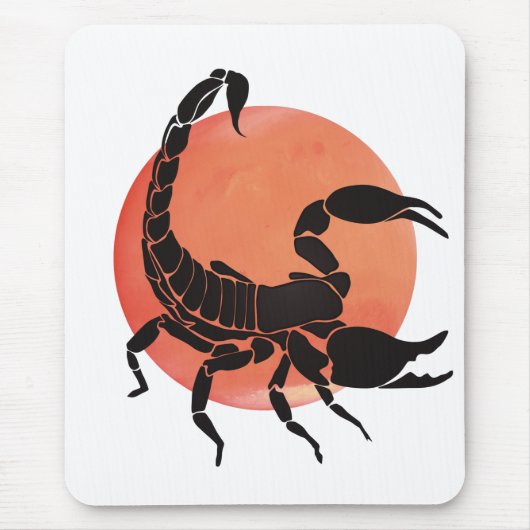Tapis De Souris Scorpio, signe zodiaque (Devant)