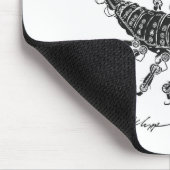 Tapis De Souris Scorpion Mousepad de Steampunk (Coin)