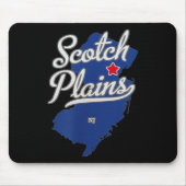 Tapis De Souris Scotch Plains New Jersey Nj Map (Devant)