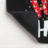 Tapis De Souris Scottish Highland Cow Print Ho Ho Ho Christmas Paj (Coin)