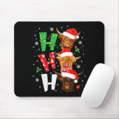 Tapis De Souris Scottish Highland Cow Print Ho Ho Ho Christmas Paj (Avec souris)