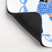 Tapis De Souris Scottish Highland Dancer Celtic Knotwork bleu (Coin)