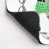 Tapis De Souris Scottish Highland Dancer Celtic Knotwork Green (Coin)