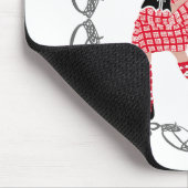 Tapis De Souris Scottish Highland Dancer Celtic Knotwork Rouge (Coin)