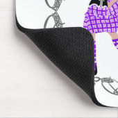 Tapis De Souris Scottish Highland Dancer Celtic Knotwork violet (Coin)