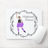 Tapis De Souris Scottish Highland Dancer Celtic Knotwork violet (Avec souris)