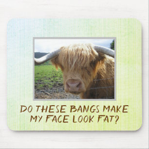 Tapis De Souris Scottish Highlands Steer Humour