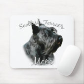Tapis De Souris Scottish Terrier (noir) Maman 2 (Avec souris)