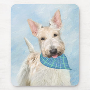 Tapis De Souris Scottish Terrier Wheaten Dog Painting Art original
