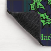 Tapis De Souris Scottish Thistle on Dark Tartan Custom Name (Coin)