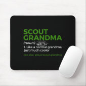 Tapis De Souris Scouting Funny Scout Grandma Definition Proud Scou (Avec souris)