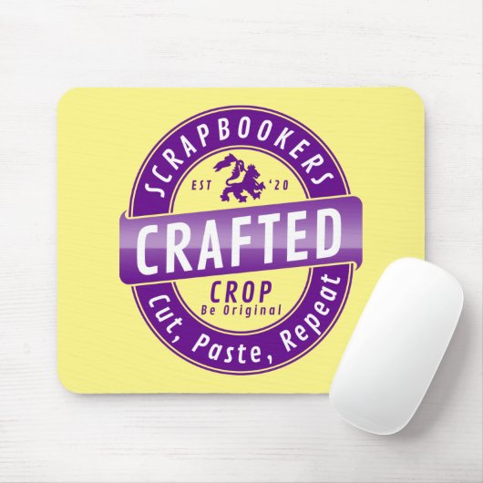 Tapis De Souris "Scrapbookers - Couper, Coller et Répéter" (Avec souris)