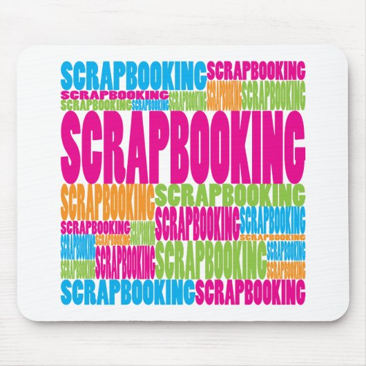 Tapis De Souris Scrapbooking coloré (Devant)