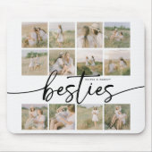 Tapis De Souris Script Besties Photo Collage Personalized (Devant)